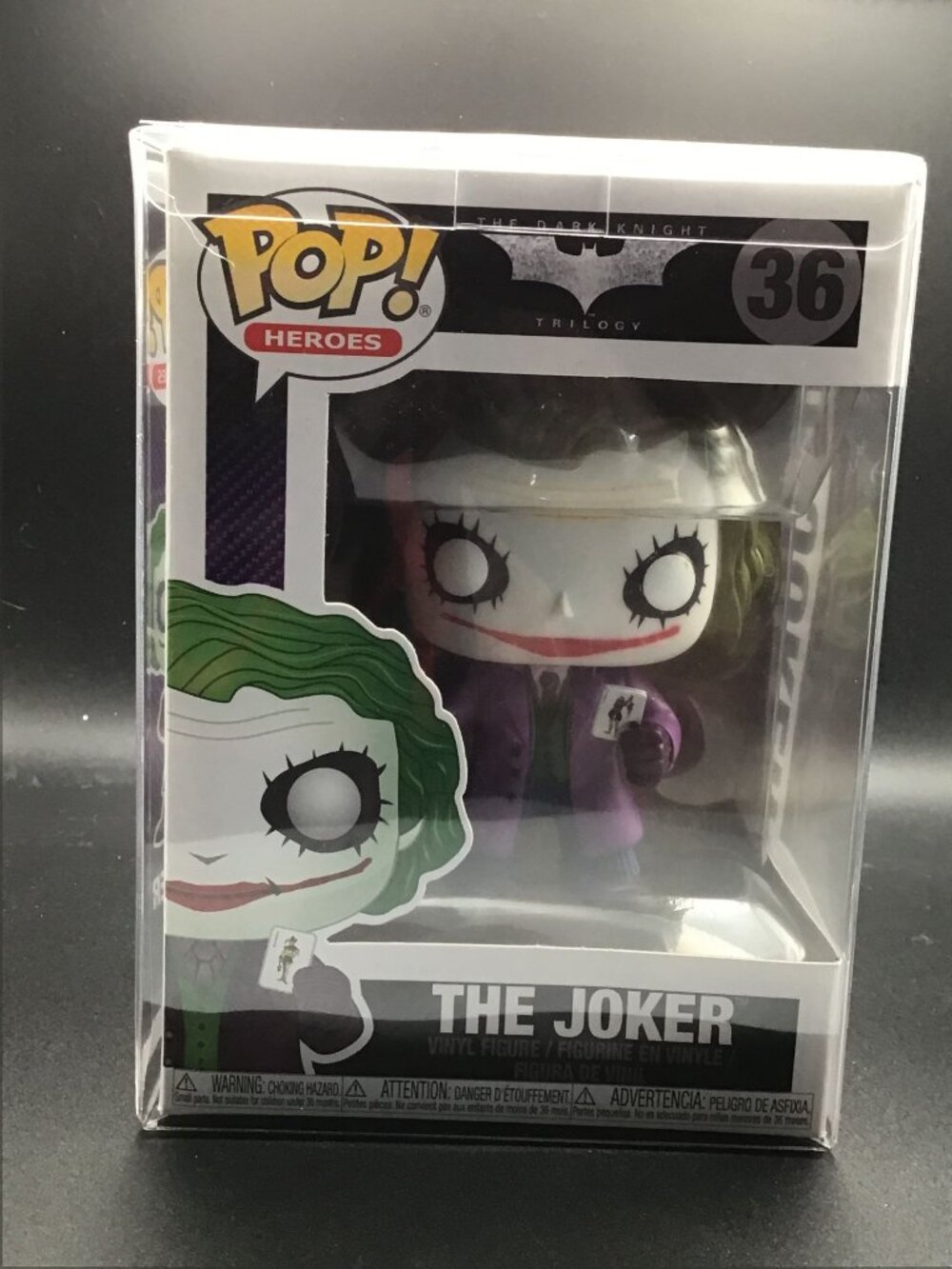 Funko Pop! Vinyl DC Universe The Joker Dark Knight #36 w/ Protector Collectible!